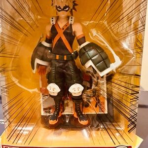 Action Figure with Orange and Black Outfit